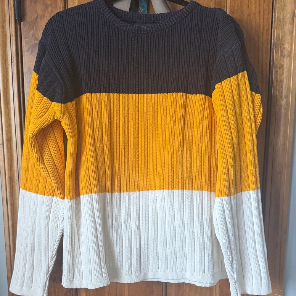 Nautica Navy Blue Cotton Sweater